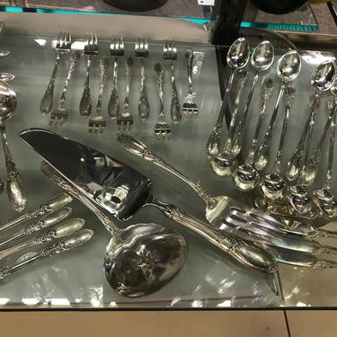 Towle Sterling Silverware Flatware Set service for 10+ Old Mirror pattern 