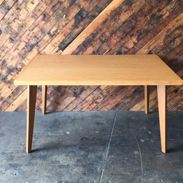 Mid Century Style Custom Oak Desk Dining Table 