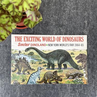 Sinclair Dinoland - NY World's Fair 1964-65 brochure - The Exciting World of Dinosaurs 