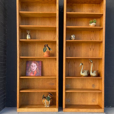 Tall Oak 7 Shelf Bookcase