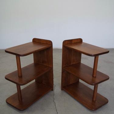 Pair of 1930's Art Deco End Tables - Professionally Refinished! 