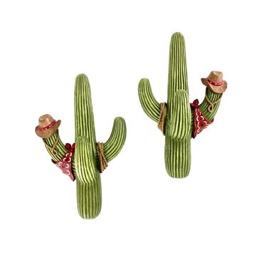 Vintage Midwest Wall Hooks | Vintage Home Decor | Vintage Cactus Wall Decor Hooks | Vintage Cactus Art Western Wall Hooks Wall Hanging 