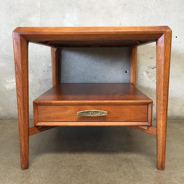 Mid Century Heritage Two Tier Side Table