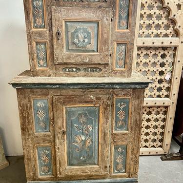 Antique Swedish Gustavian Painted Cabinet Cupboard | Bar Pantry Cabinet