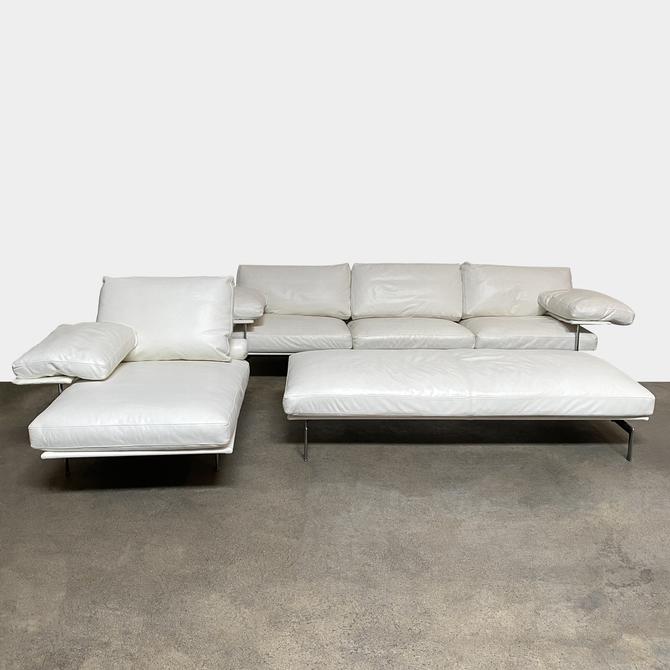 Diesis White Leather Sofa From Modern, White Leather Sofa Los Angeles