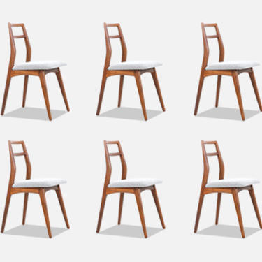 Mid-Century Modern Walnut Dining Chairs