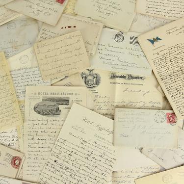 Assorted Antique (Pre-1960) Letters and Correspondence 