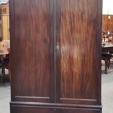 Item #S50 Mahogany Double Door Armoire c.1920