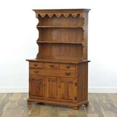 Tell City Chair Co. Maple Hutch Cabinet (2 Pieces)