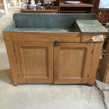 Antique dry sink with zinc top. Very good shape. Would make a great vanity. Only $450.