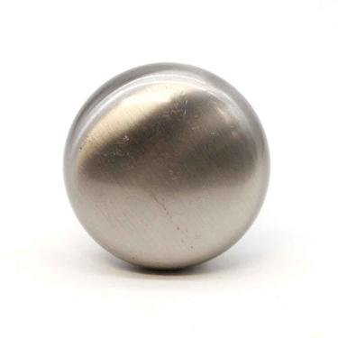 Modern 1.25 in. Brushed Steel Coated Brass Round Cabinet Knobs