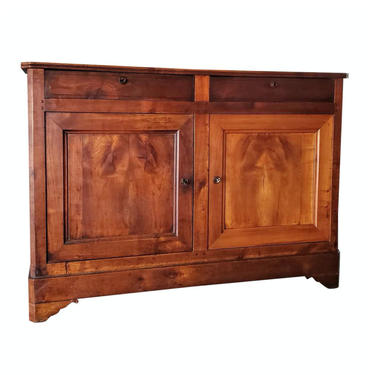 Early 19th Century French Provincial Louis Philippe Period Walnut Buffet Sideboard 