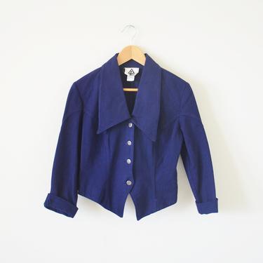SALE ~ Vintage navy jacket / denim jacket / medium 