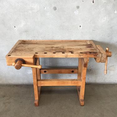 Vintage Christiansen Wood Workers Bench
