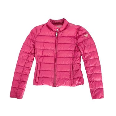 Prada Pink Logo Puffer Jacket