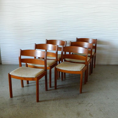 HA-18190 Six Danish Teak Dining Chairs