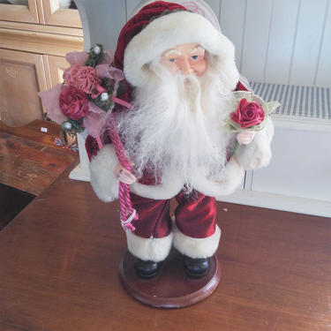 SHABBY CHIC Santa// RESERVED ***//  Victorian Style Christmas Decor// Gift for Her/Do not Buy 
