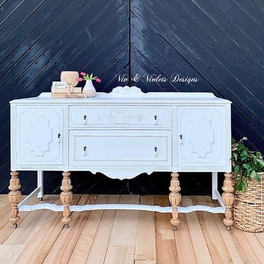 SOLD*** Jacobean Farmhouse Sideboard / Buffet / Media Console / TV Console / Dining Room 
