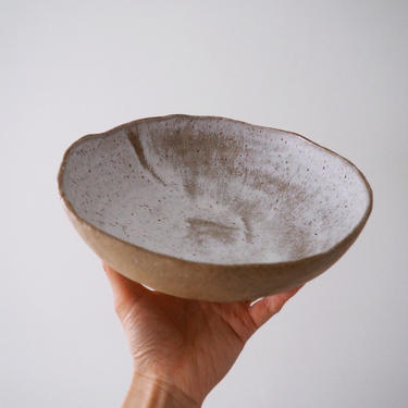 SECONDS SALE // Rustic Ceramic Serving Bowl // handmade pottery 