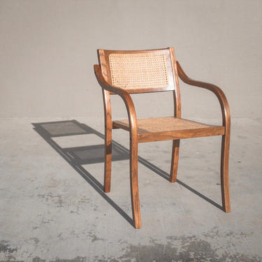 Teak Bentwood Chair with Caning