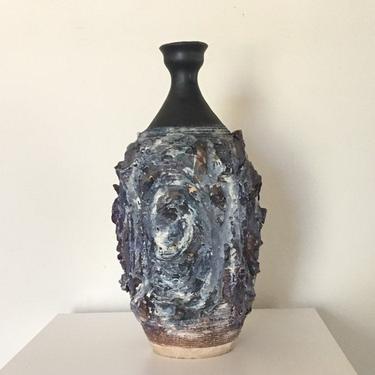 Hand thrown studio ceramic vase 