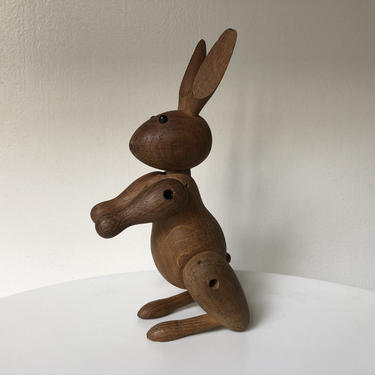 Vintage Kay Bojesen Wood Bunny 
