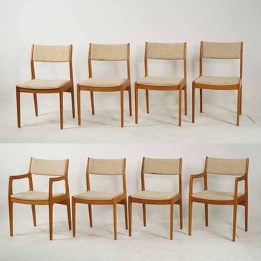 Set of 8 Teak Dining Chairs