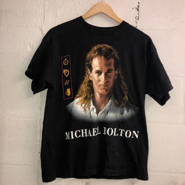 Vintage 1992 Michael Bolton 'Time, Love, and Tenderness' Tour T-Shirt. L 3060 