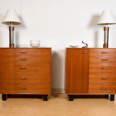 1952 Herman Miller Set of Tall Dressers w\/ Original Sales Receipts