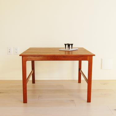Scandinavian Modern Dux Teak Square Coffee Table Made in Sweden Folke Ohlsson 