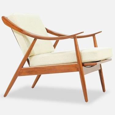 Danish Modern Afromosia Teak Lounge Chair