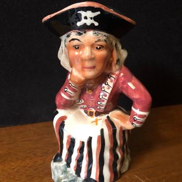 Vintage Shorter and Son “Pirate Maid” Gilbert and Sullivan Pirates of Penzance D’Oyly Carte Staffordshire Toby Jug 5”H 