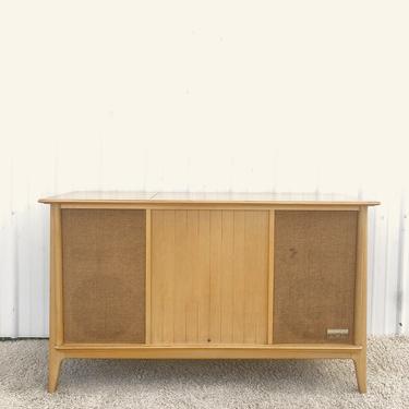 Mid Century Stereo Cabinet w/ Turntable by Zenith