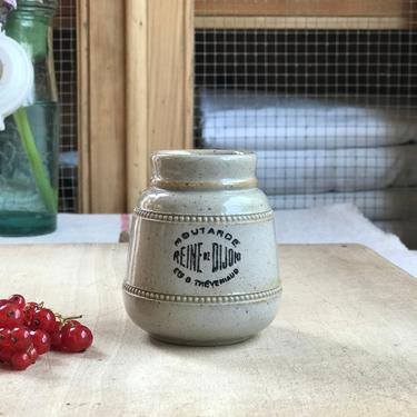 Rare vintage French stoneware mustard jar- SMJ 
