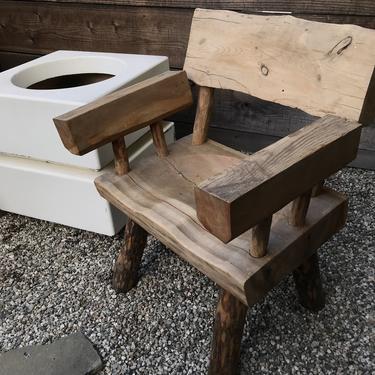 Rustic Outdoor Wood Chair