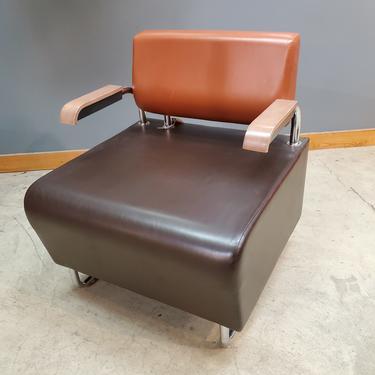KI Hub® Modular Seating Orange and Brown Arm Chair H23A