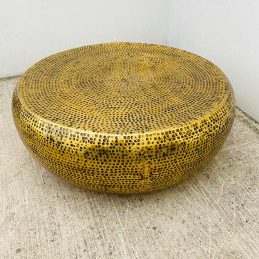 Hammered Brass Coffee Table