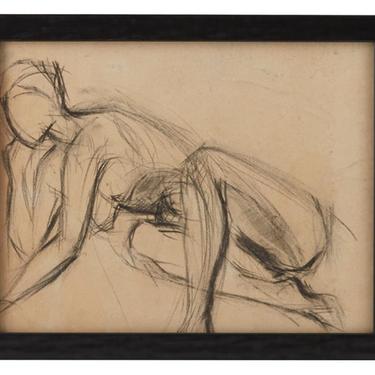 Vintage French Figure Study - Simple Frame #7