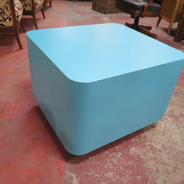 SALE! Vintage MCM Turquoise laminate coffee table