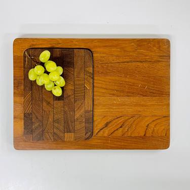 Vintage Atapco Teak Cutting Board / Tray / 2 in 1  Wood / Siamese / Made in Hong Kong / FREE SHIPPING 