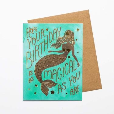 Hope Your Birthday Is As Magical As You Are - Gold Foil Card