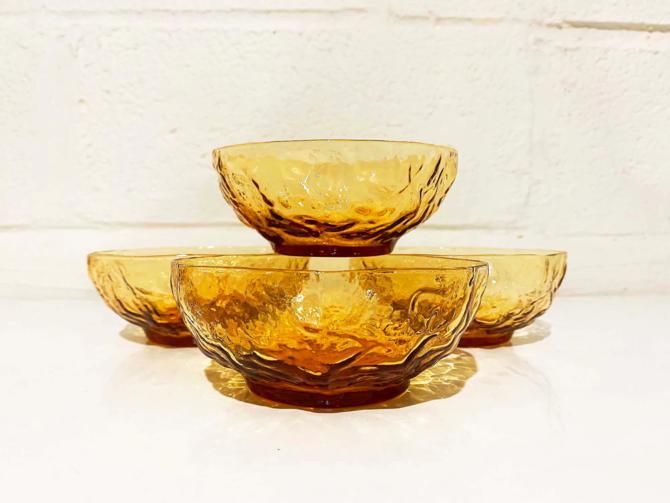 Colony Whitehall Amber Fruit Bowls 