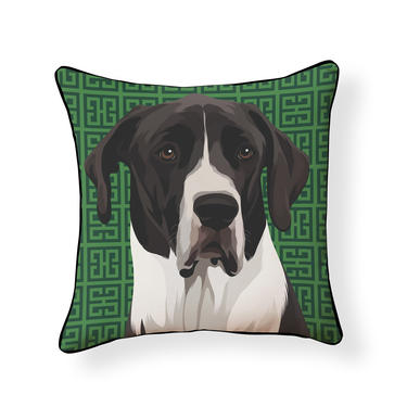 Great Dane Bulldog Pillow