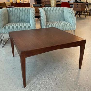 Mid Century Modern Square Walnut Coffee Table
