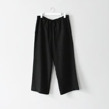 vintage Eskandar black linen pants, size L 