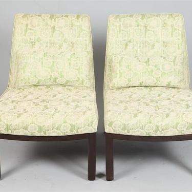 Edward Wormley Dunbar Pair of Slipper Lounge Chairs