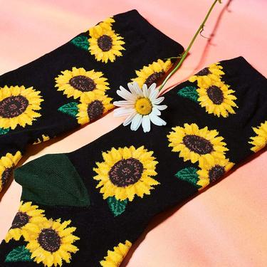 Women's Novelty Socks - Sunflower Bloom