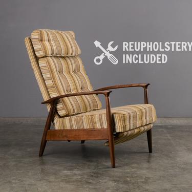 Vintage Milo Baughman Recliner Lounge Chair Mid Century Modern 