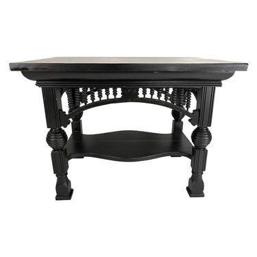 19th Century Aesthetic Movement Black Painted Table