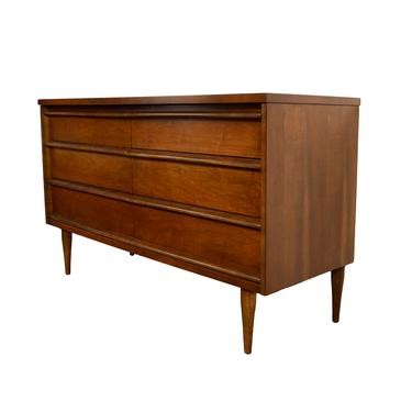 Walnut Long Dresser Bassett Credenza Mid Century Modern 